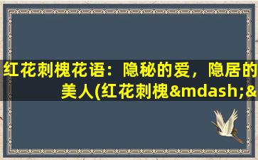 红花刺槐花语：隐秘的爱，隐居的美人(红花刺槐——隐秘的爱与隐居的美人的象征)