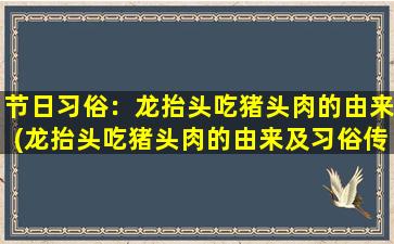 节日习俗：龙抬头吃猪头肉的由来(龙抬头吃猪头肉的由来及习俗传承)