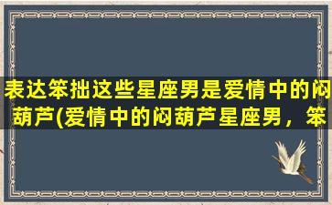 表达笨拙这些星座男是爱情中的闷葫芦(爱情中的闷葫芦星座男，笨拙却真心！)