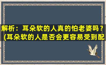 解析：耳朵软的人真的怕老婆吗？(耳朵软的人是否会更容易受到配偶控制？)