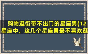 购物逛街带不出门的星座男(12星座中，这几个星座男最不喜欢逛街购物，看看是你男友吗？)