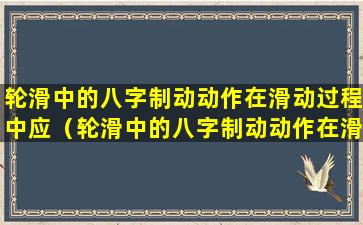 轮滑中的八字制动动作在滑动过程中应（轮滑中的八字制动动作在滑动过程中应什么蹲立滑行）