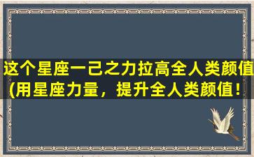 这个星座一己之力拉高全人类颜值(用星座力量，提升全人类颜值！)