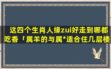 这四个生肖人缘zui好走到哪都吃香「属羊的与属*适合住几层楼」