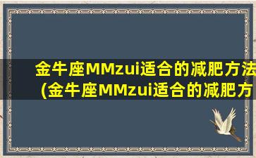 金牛座MMzui适合的减肥方法(金牛座MMzui适合的减肥方法是什么？)