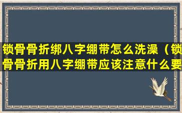 锁骨骨折绑八字绷带怎么洗澡（锁骨骨折用八字绷带应该注意什么要疼多久）