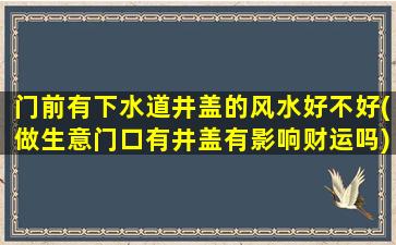 门前有下水道井盖的风水好不好(做生意门口有井盖有影响财运吗)