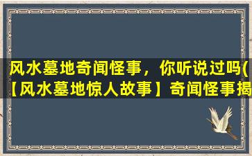 风水墓地奇闻怪事，你听说过吗(【风水墓地惊人故事】奇闻怪事揭秘！)