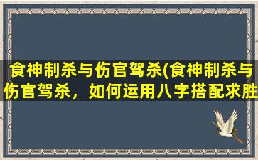 食神制杀与伤官驾杀(食神制杀与伤官驾杀，如何运用八字搭配求胜？)